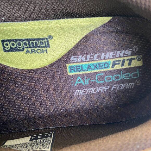 Skechers Shoes Relaxed Fit Seveno Mens Sz 11.5 Brown Leather Slip On‎ 66146 - Picture 9 of 16